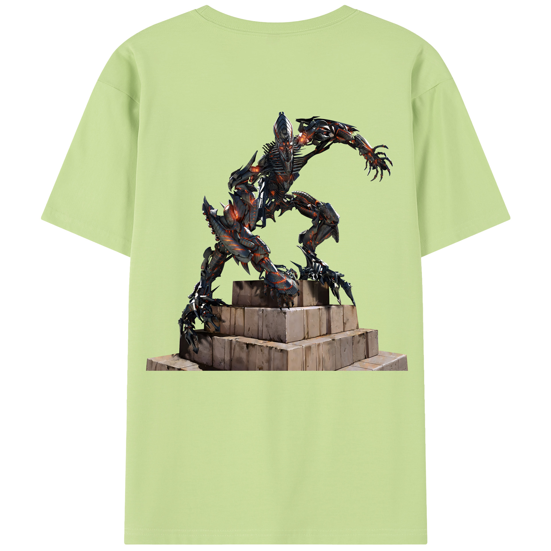 （画像用） Transformers トランスフォーマー 綿100％半袖Tシャツ（背面プリント）